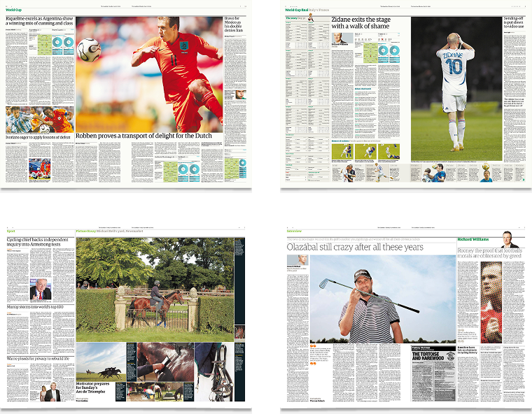 the guardian, sport, spreads